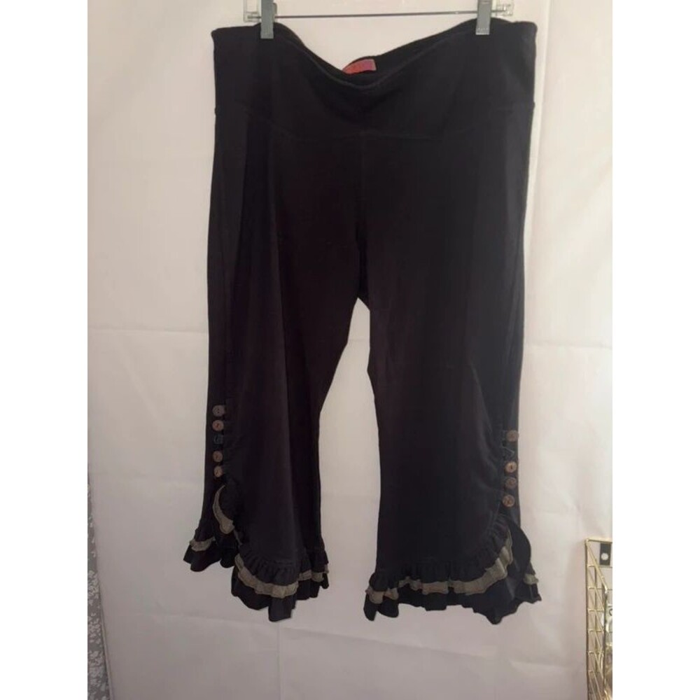 Avatar imports ruffle crop pants size XL boho